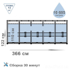 Каркасный бассейн Intex 366х122 Prism Frame 